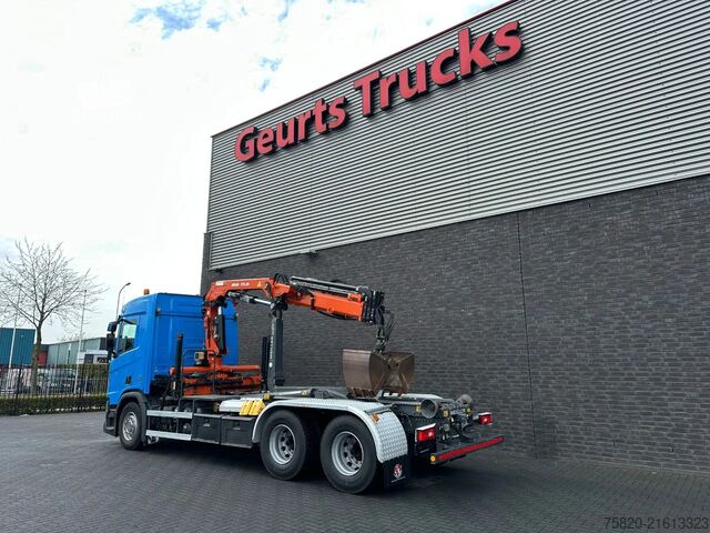 Hook arm system Scania R580 V8 6X4 HAAKARM + ATLAS  AK 172.3E KRAAN/KR...