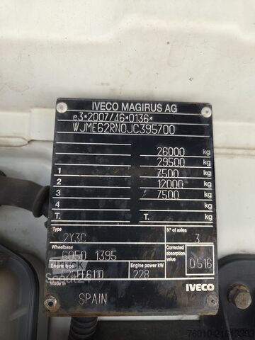 Roll-off tipper truck Iveco Stralis AD260S31 XP