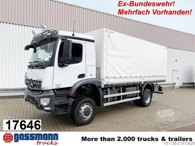 Flatbed truck Mercedes-Benz Arocs 1827/30 A 4x4, Ex-Bundeswehr!