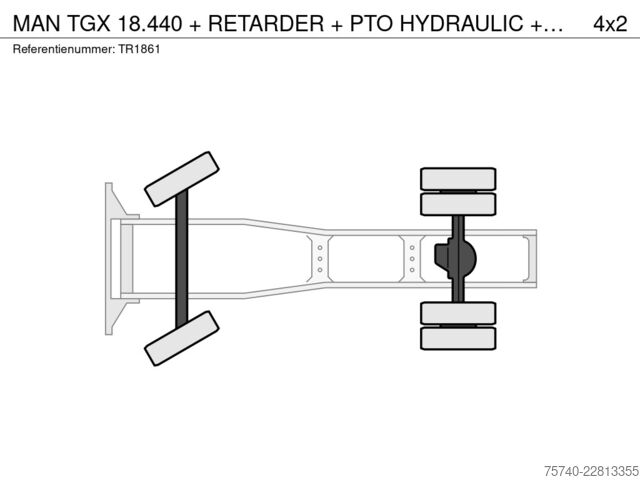 Standard-SZM MAN TGX 18.440 + RETARDER + PTO HYDRAULIC + EURO 6