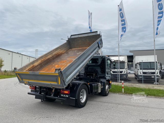 Three-sided tipper truck MAN TGM 18.320 BL/Meiller/Kipper/NL 10,7to/nur59 tkm