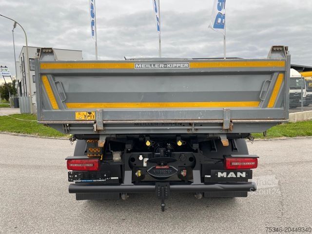 Three-sided tipper truck MAN TGM 18.320 BL/Meiller/Kipper/NL 10,7to/nur59 tkm