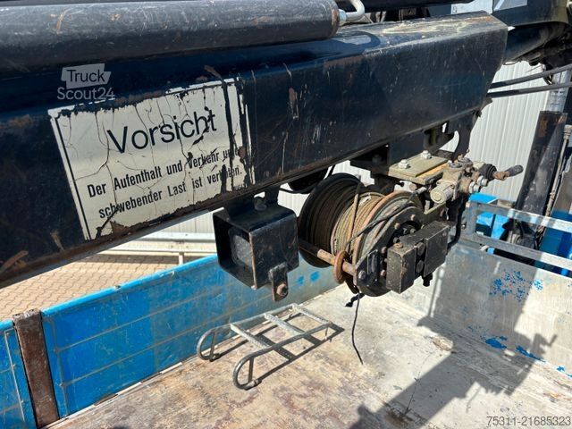 Camion plateau MAN TGA 18.360 4x4H*HIAB 099ES2*FUNK*Seilwinde*Klima