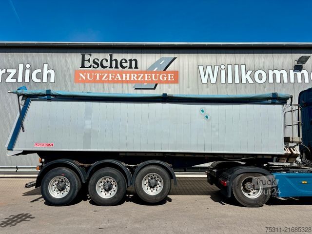 Damperli yarı römork LANGENDORF 26m³ Alu*Heizung*Plane*Luft/Lift*BPW*Trommel*TOP
