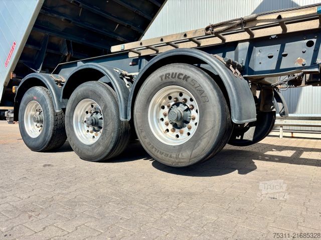 Damperli yarı römork LANGENDORF 26m³ Alu*Heizung*Plane*Luft/Lift*BPW*Trommel*TOP