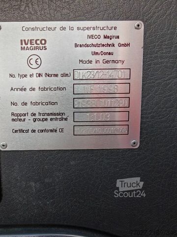 Brandbil Iveco Eurocargo 150E27 Magirus ladderwagen 30 meter