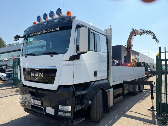 Plataforma de carga MAN TGX 26.440 6x2 LL + CRANE 24.8m! FASSI F315 (6x...