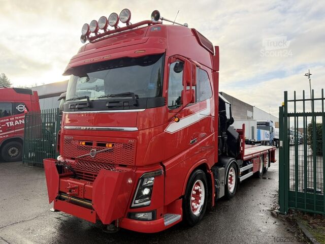 Plataforma de carga Volvo FH 750 8x2 + KRAN PALFINGER PK92002 SH E (6x - ...