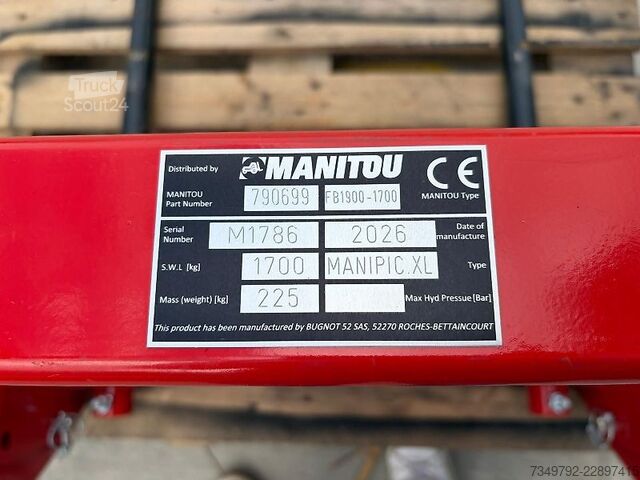 Atsarginė dalis Manitou Ballenspieß FB 1900/1700