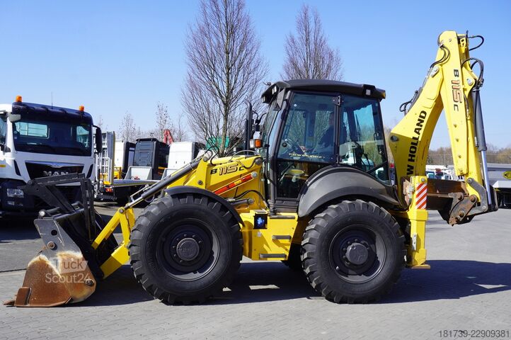 Багер товарач New Holland B 115 C backhoe loader/ 1000 MTH/ 2units