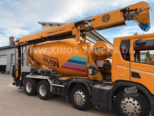 Бетоновоз SCANIA P410 8X4 Liebherr 9M3 + 17M Conveyor belt