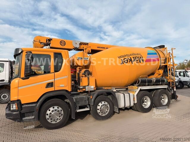 Бетоновоз SCANIA P410 8X4 Liebherr 9M3 + 17M Conveyor belt