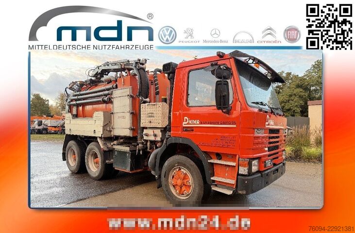Вакуумен цистерна камион SCANIA P112 6x4 KAISER Saug-Druck Kombi Spüler