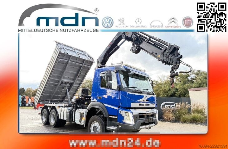 Самосвал VOLVO FMX 420 6x6 Kipper KRAN 21m WINDE FUNK Bordmatik