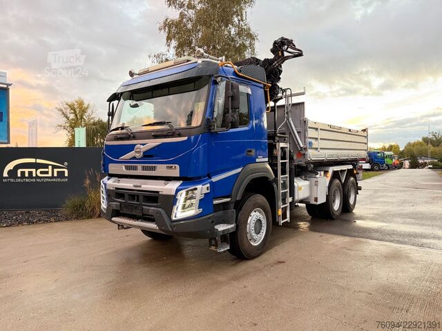 Самосвал VOLVO FMX 420 6x6 Kipper KRAN 21m WINDE FUNK Bordmatik