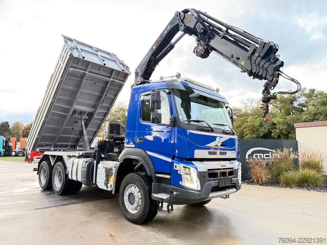 Самосвал VOLVO FMX 420 6x6 Kipper KRAN 21m WINDE FUNK Bordmatik