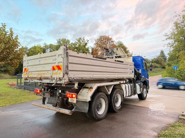 Кран-манипулятор на шасси грузовика VOLVO FMX 420 6x6 Kipper KRAN 21m WINDE FUNK Bordmatik
