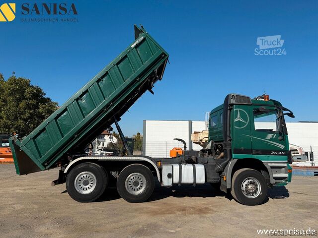 Kolmisivuinen kippiauto MERCEDES-BENZ Actros 2546/Retarder/Klima/6x4/Blatt/Blatt/EPS