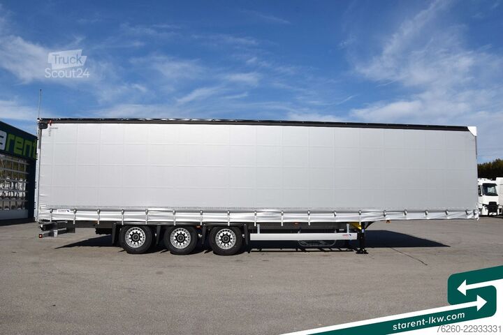 Atvira puspriekabė su tentu SCHMITZ CARGOBULL Varios Hubdach Liftachse XL-Zertifikat MIETE