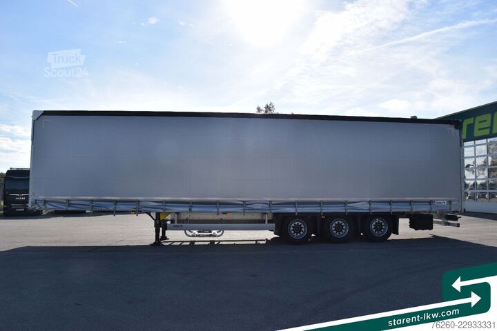 Atvira puspriekabė su tentu SCHMITZ CARGOBULL Varios Hubdach Liftachse XL-Zertifikat MIETE