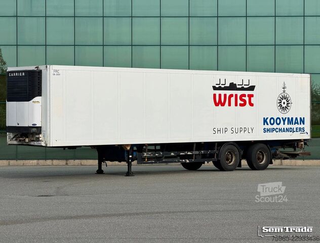 Kühlauflieger SCHMITZ CARGOBULL SKO 20/LZG SKO20 STEERING AXLE DRUM BRAKES CARRI
