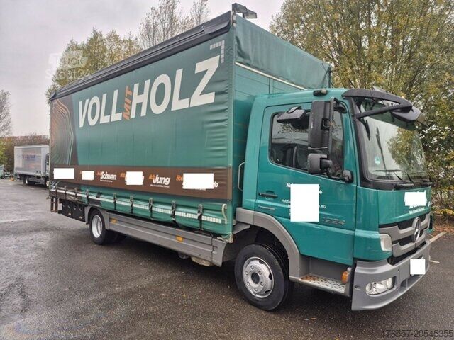 Platós teherautó ponyvával Mercedes-Benz Atego1224 Pritsche Plane + Spriegel