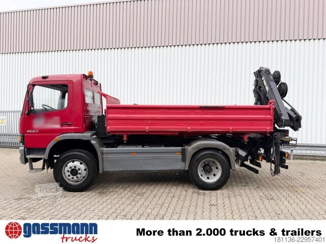 Самосвален камион Mercedes-Benz Atego 1523 AK 4x4, Heckkran Hiab 085-3,