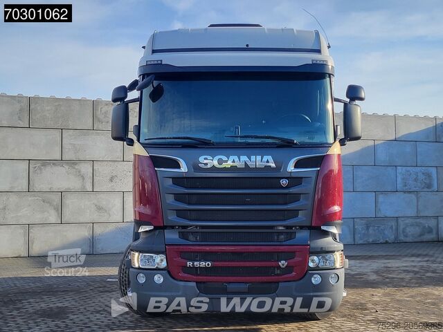 Standaard trekker Scania R520 4X2 3-Pedals Retarder PTO 2x Tanks Full-Ai...