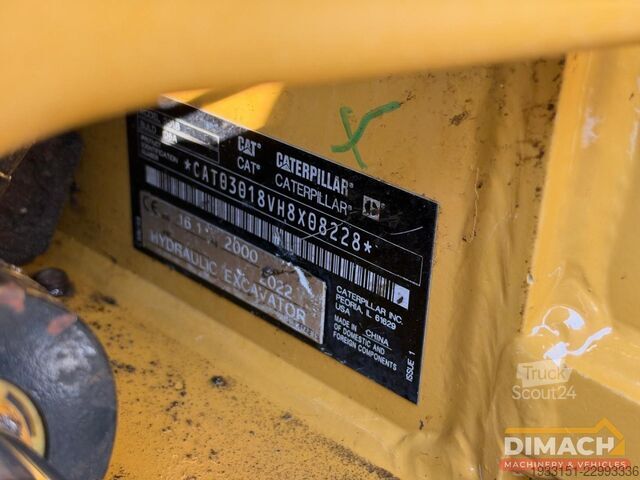 Caterpillar 301.8 hydraulisk hurtigskifter CW – komplet service DM1395 Caterpillar 301.8 Snelwissel hydraulisch CW - FULL SERVICE
