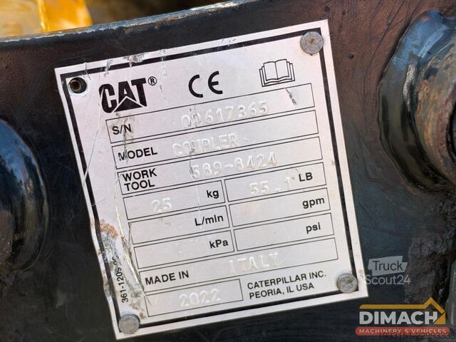 Caterpillar 301.8 hydraulisk hurtigskifter CW – komplet service DM1395 Caterpillar 301.8 Snelwissel hydraulisch CW - FULL SERVICE