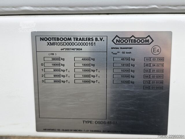 Nooteboom OSDS-48-03 / hydr. lad - hydr. rampe Nooteboom OSDS-48-03 / HYDR BED - HYDR RAMP
