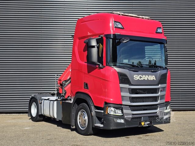 Scania R500 HMF 19 tm KRAN / KRAN / RETARDER Scania Scania R500 HMF 19 tm CRANE / KRAN / RETARDER