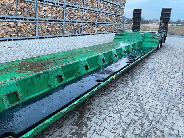 Reboque de plataforma rebaixada DINKEL Ebert TLS 36 ST AV 2-Achs-Auflieger abkoppelbar