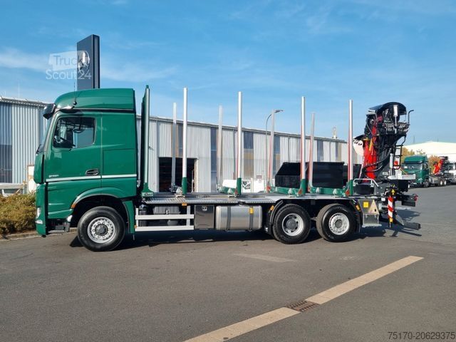 Houttransportwagen MERCEDES-BENZ Arocs 2551 L 6x2/4 HAD Palfinger Epsilon TZ12
