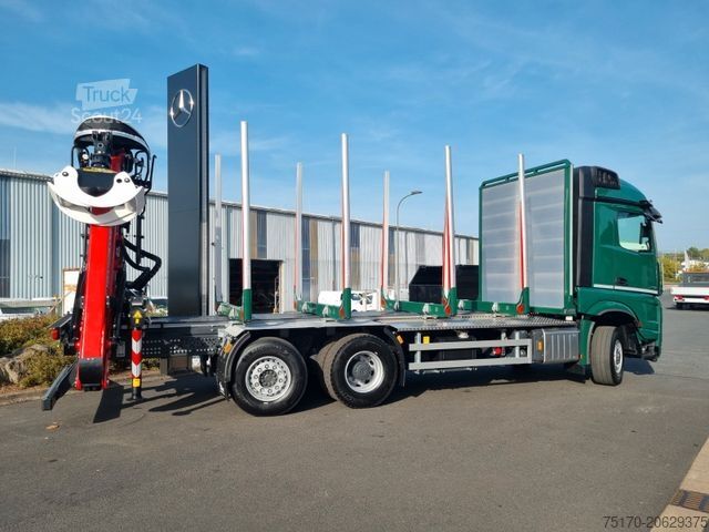 Houttransportwagen MERCEDES-BENZ Arocs 2551 L 6x2/4 HAD Palfinger Epsilon TZ12