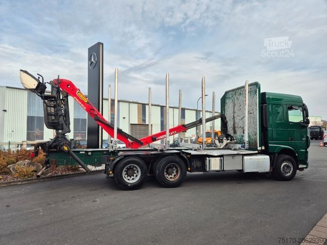 Holztransporter LKW DAF XF 460 6x4 Epsilon M12Z91