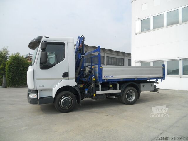 Vrachtwagen met kraan en kipper Renault Midlum 220