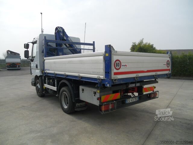 Vrachtwagen met kraan en kipper Renault Midlum 220