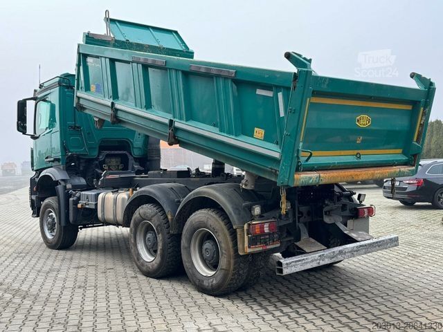 Trójstronna wywrotka MERCEDES-BENZ Arocs 3351 6x6 Kipper Bordmatic Meiller