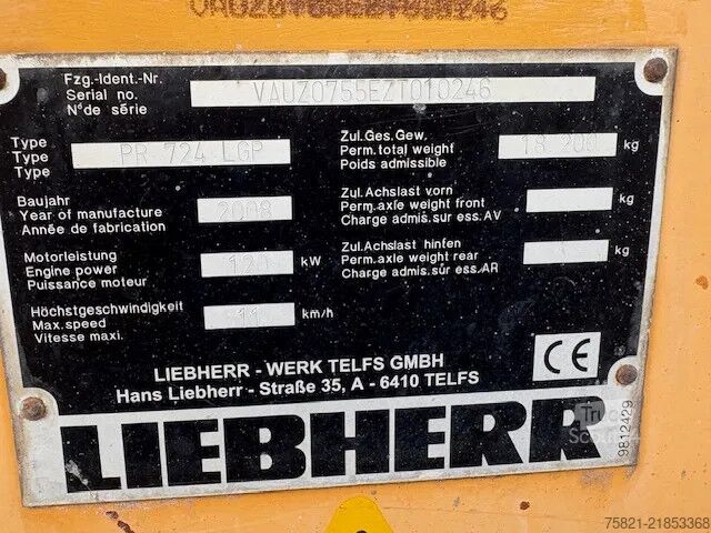 Nivelačný stroj Liebherr PR 724 LGP