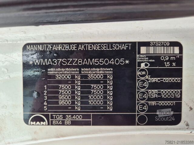 Vehículo de succión MAN TGS 35.400 Wieland BlowVac SL 8200 TG