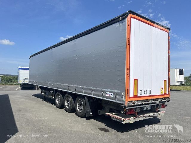 Open semitrailer with tarp Schmitz Cargobull Curtainsider Standard Taillift