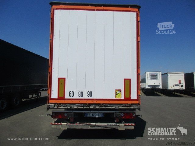 Open semitrailer with tarp Schmitz Cargobull Curtainsider Standard Taillift