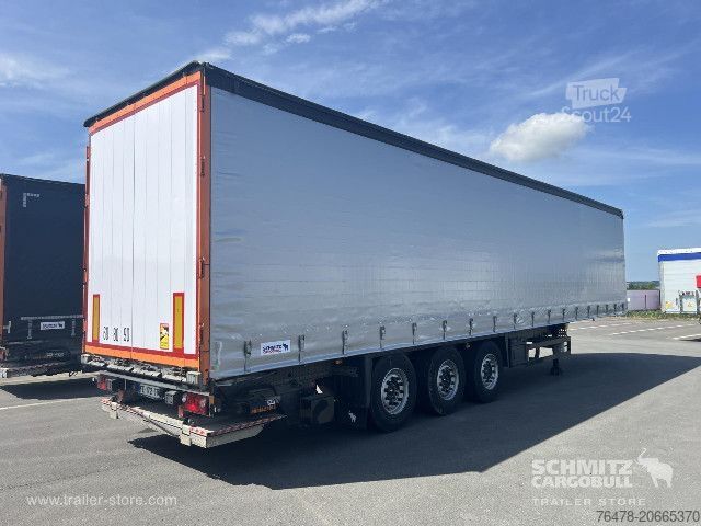 Open semitrailer with tarp Schmitz Cargobull Curtainsider Standard Taillift