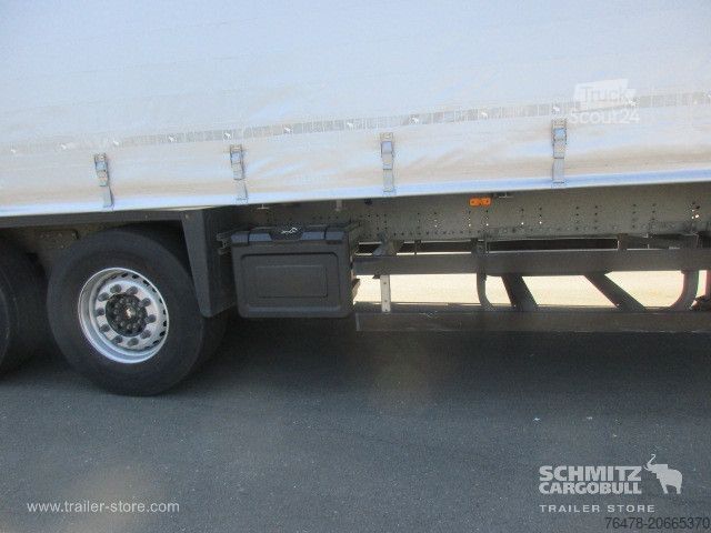 Open semitrailer with tarp Schmitz Cargobull Curtainsider Standard Taillift