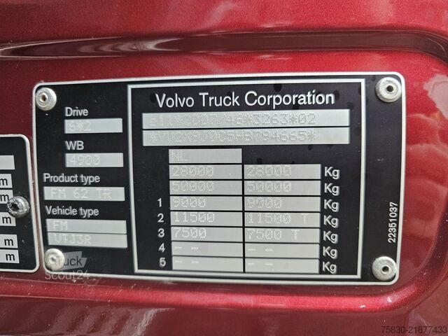 Kabeļu sistēma Volvo FMX 330 6x2*4 / HIAB CRANE KRAN / CONTAINER SYSTEM