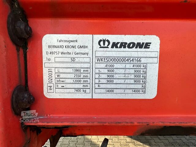 Sliding tarpaulins Krone SD Schuifzeil-Dak / BPW-Disc