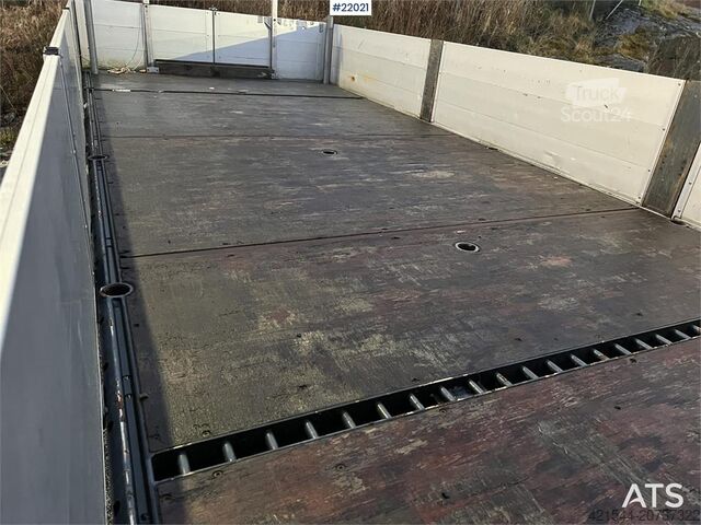 Plattformanhänger Fliegl Fahrzeugbau tps 200 2 axle flatbed trailer w/Folda