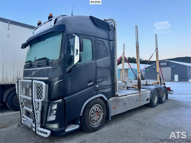 Timmertransportör Volvo FH750 6x4 Timber truck. Without crane.