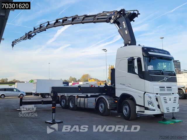 Yükleme platformu Volvo FH 460 8X2 UNUSED EFFER 1000 9S + 6S Crane + Fl...